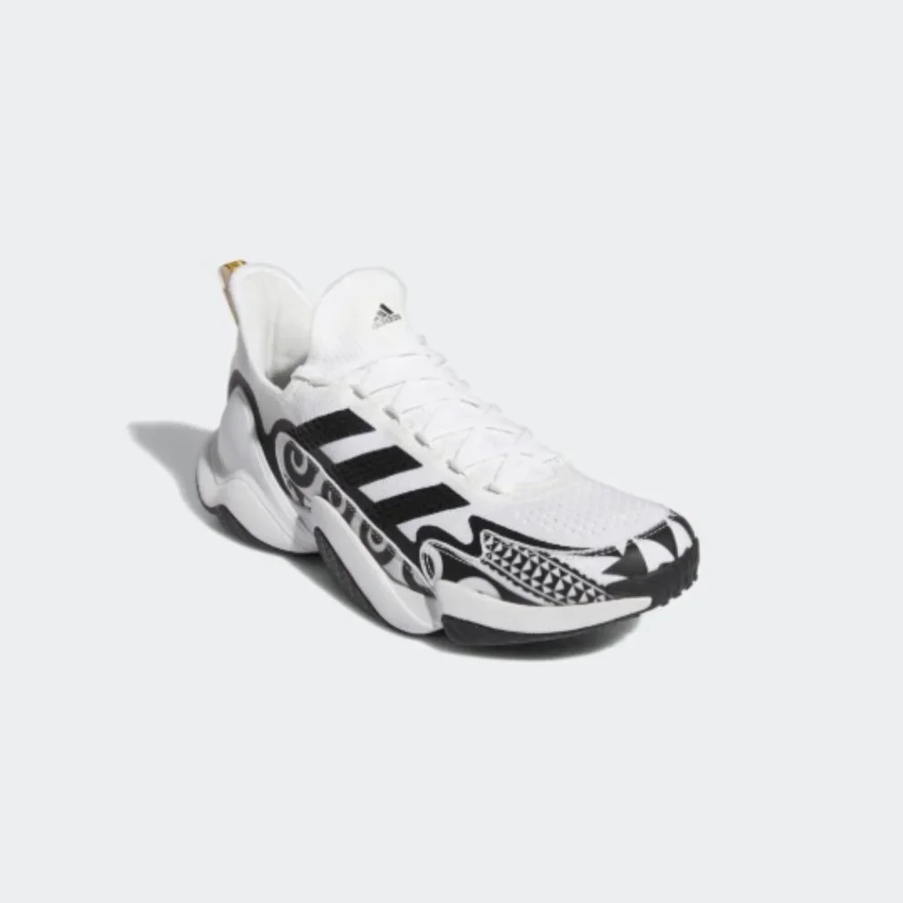 Adidas Mens Polynesian Bowl Sneakers Size 8.5 Black/White Shoes